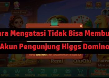 Cara Mengatasi Tidak Bisa Membuat Akun Pengunjung Higgs Domino (Untuk Pemula)