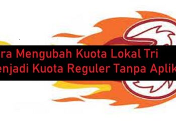 Cara Mengubah Kuota Lokal Tri Menjadi Kuota Reguler Tanpa Aplikasi (Wajib Dicoba)
