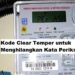 Kode Clear Temper untuk Menghilangkan Kata Periksa 7 Cara Download Subtitle di MX Player